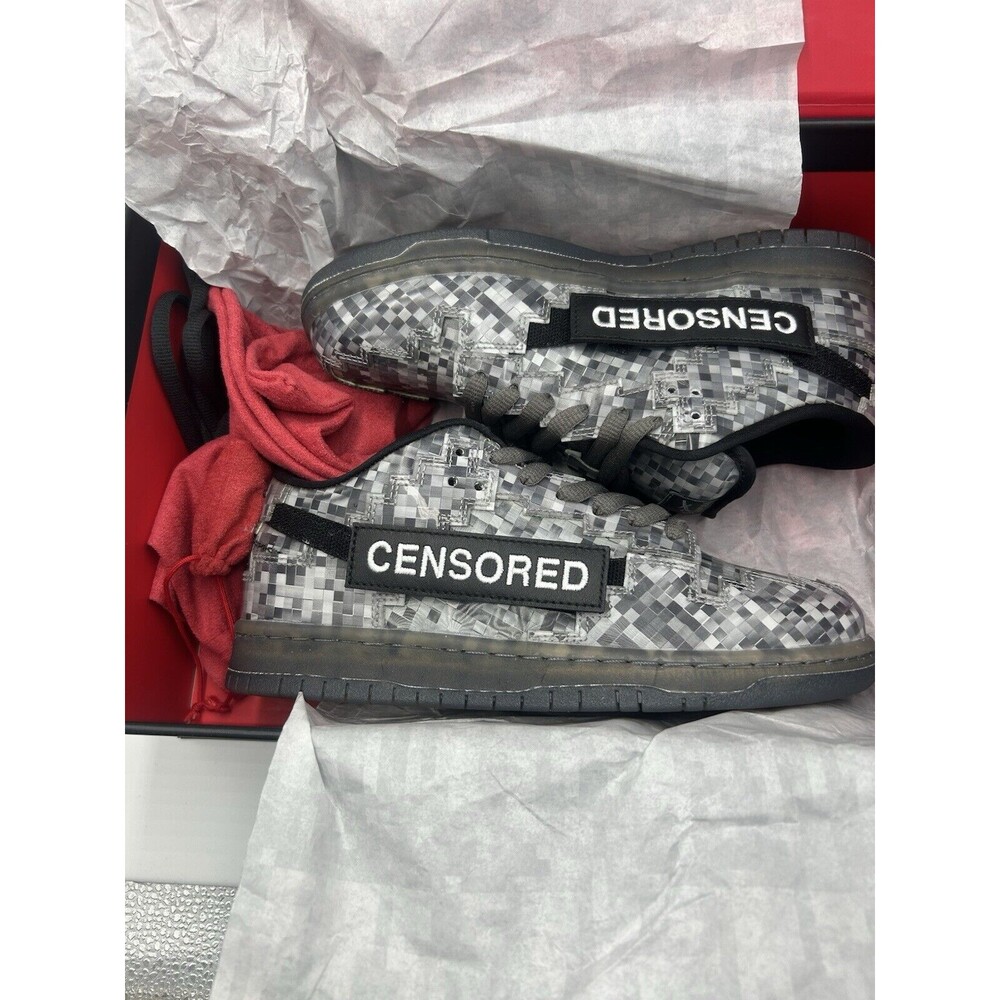 Fugazi S*** Censored Silver Slugs US Mens Size 6 New In Box Dunk Sneakers Shoes